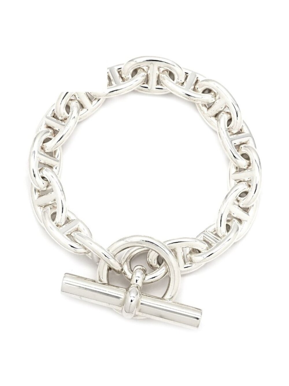 Hermes Bracelet Chaine D'ancre PM 925 Sterling Silver 15 Links